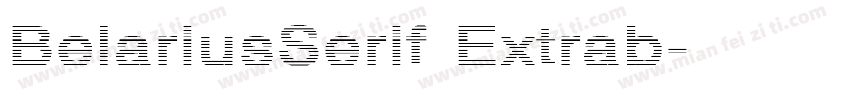 BelariusSerif Extrab字体转换